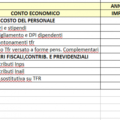 costo annuale del personale